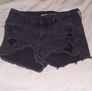 Womens denim ripped shorts 4